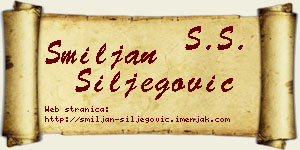 Smiljan Šiljegović vizit kartica